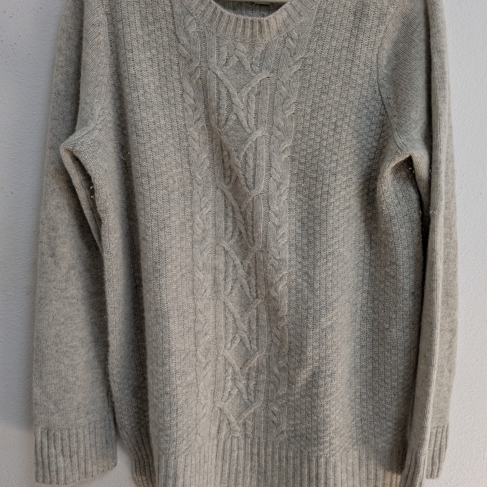 Cynthia Rowley Light Gray Cashmere Sweater